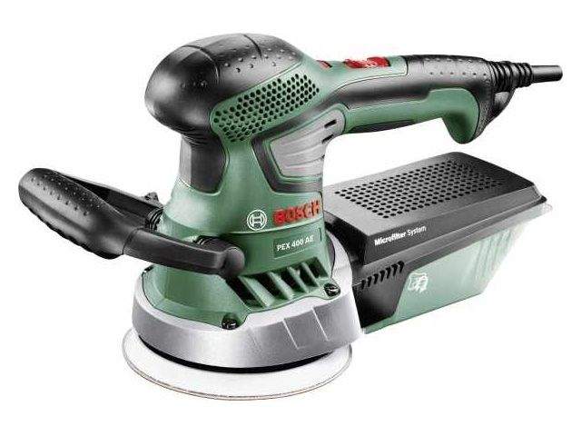 эксцентриковая шлифмашина bosch pex 400 ae в чем. (370 вт, 125 мм, 4000 - 26000 кол/мин, регул. об.) 06033a4000 от BTSprom.by