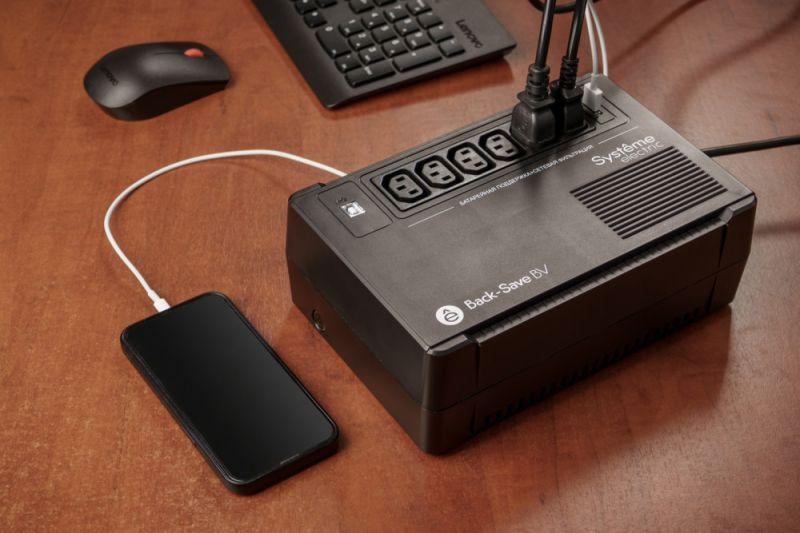  Источник бесперебойного питания Back-Save BV SE 600В.А AVR 6 С13 230В 1 USB-A SE BVSE600I фото в каталоге от BTSprom.by