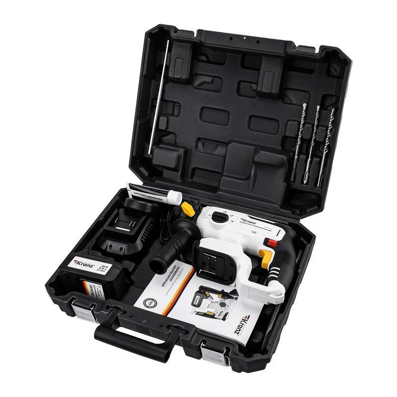  Перфоратор аккумуляторный SDS-plus 2.2Дж 1х4А.ч в кейсе Kranz KR-PT-120 фото в каталоге от BTSprom.by