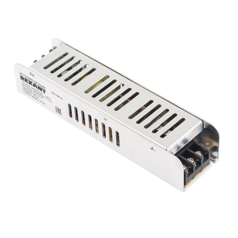  Источник питания компактный 12В 60Вт с разъемами под винт без влагозащ. IP23 Rexant 200-060-4 фото в каталоге от BTSprom.by