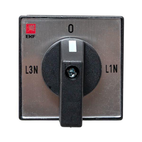  Переключатель кулачковый ПК-1-84 4п 10А для вольтметра (для фазного напряжения) PROxima EKF pk-1-84-10 фото в каталоге от BTSprom.by