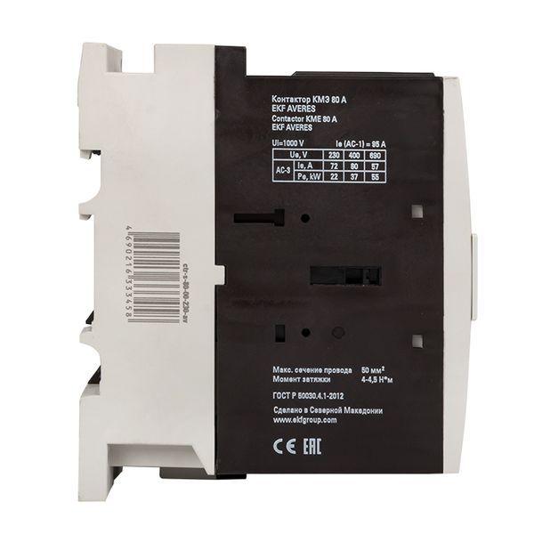  Контактор КМЭ 80А кат. 400В AC AVERES EKF ctr-s-80-00-400-av фото в каталоге от BTSprom.by