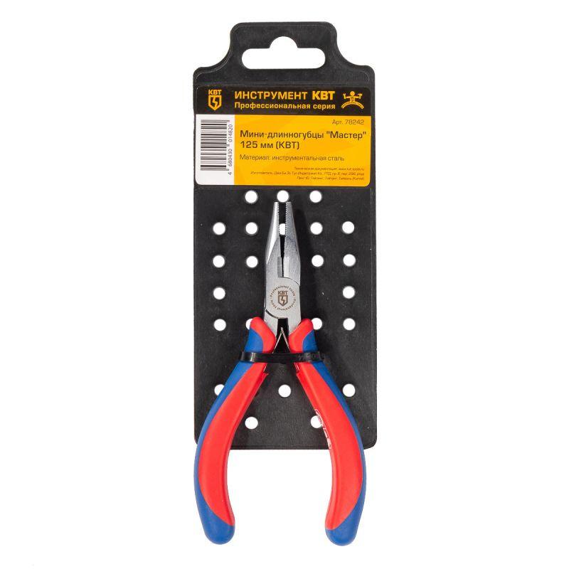  Мини-длинногубцы "Мастер" 125 мм КВТ 78242 фото в каталоге от BTSprom.by
