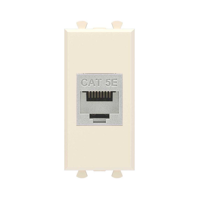 розетка компьютерная 1мод. avanti "ванильная дымка" rj45 кат.5e без шторок экранир. модульная механизм dkc 4405761 от BTSprom.by