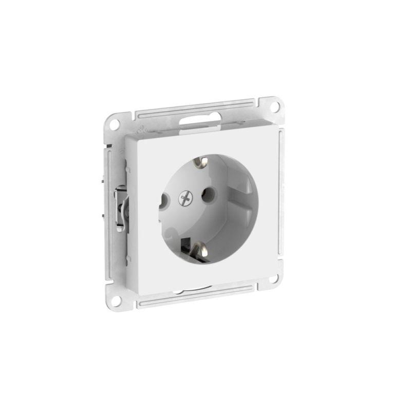 розетка atlasdesign 16а с заземл. быстрозажим. клем. механизм бел. se atn000143s от BTSprom.by