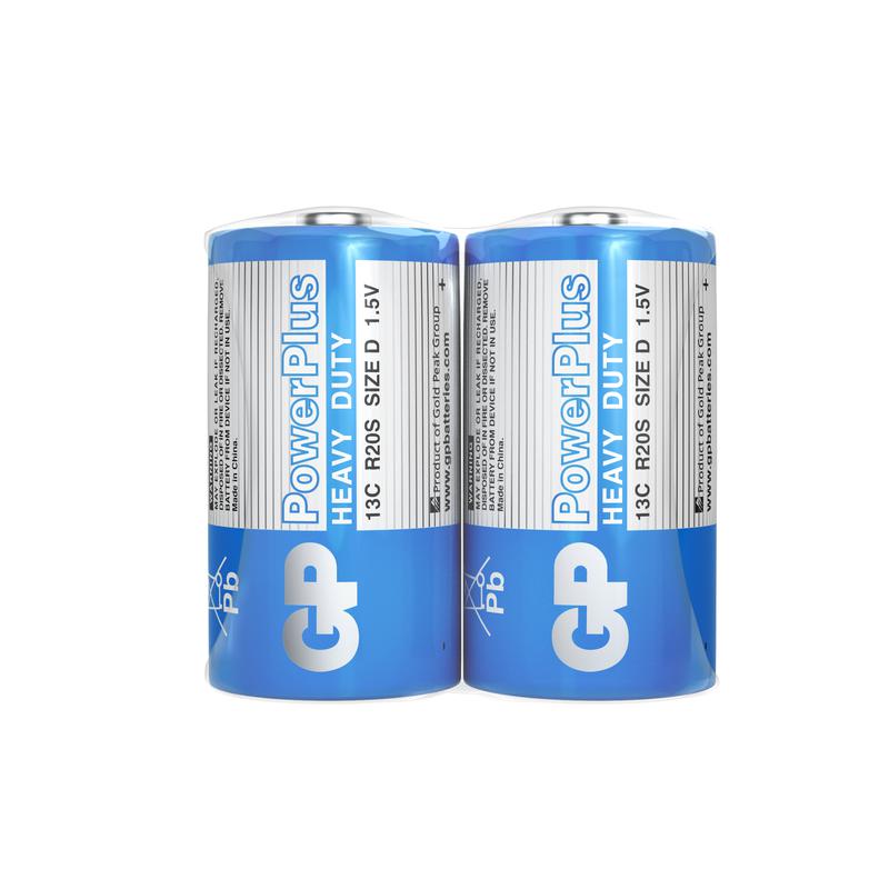 элемент питания солевой d/r20 1.5в powerplus (уп.2шт) gp 11086 от BTSprom.by