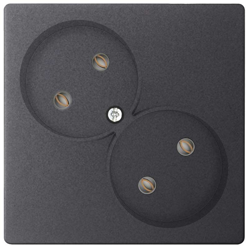 розетка 2-м сп simon 24 16а ip20 2х2p без защ. шторок механизм графит simon 2450457-038 от BTSprom.by