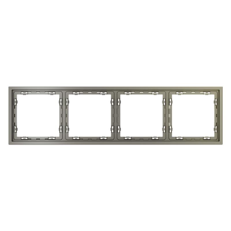 рамка 4-м s70 пластик. шелк voltum vls100404 от BTSprom.by