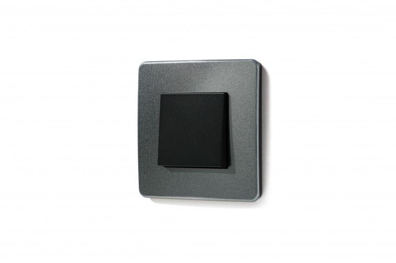  Рамка 1-м UNICA STUDIO никель/антрацит SchE NU280253 фото в каталоге от BTSprom.by