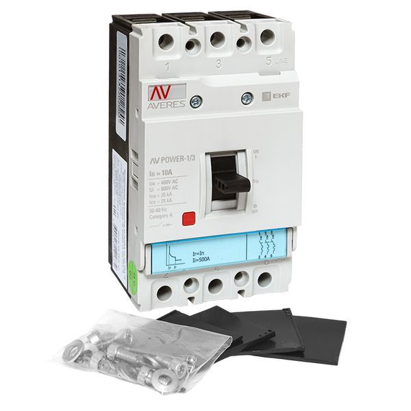  Выключатель автоматический 3п 10А 35кА AV POWER-1/3 TR AVERES EKF mccb-13-10-TR-av фото в каталоге от BTSprom.by