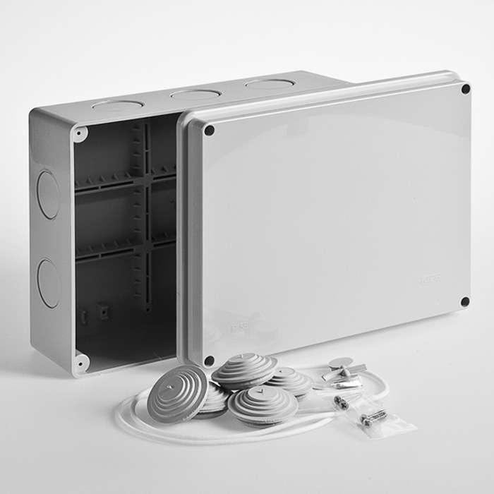 коробка распределительная оп 240х195х90мм ip65 без гермет. ruvinil 67066 от BTSprom.by