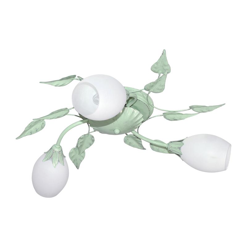 светильник "глория" 138 (плафон 8825) нпб 01-3х60-230 e14 (им) потолочн. зел./серебр. элетех 1005405410 от BTSprom.by