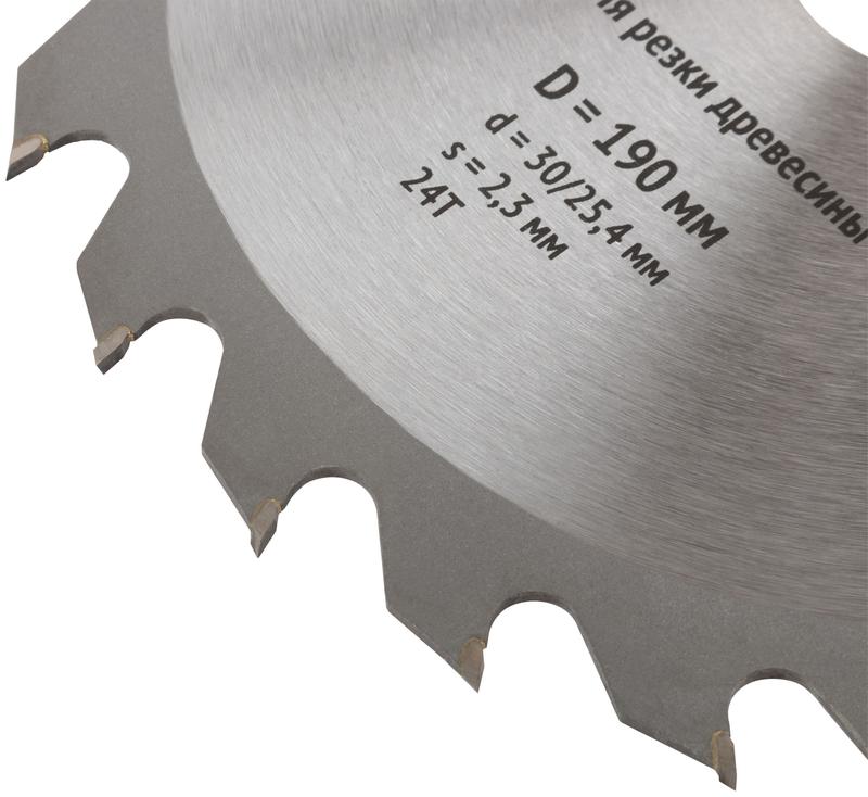  Диск пильный для циркулярных пил по дереву 190х30/25.4х24T FIT 37741 фото в каталоге от BTSprom.by
