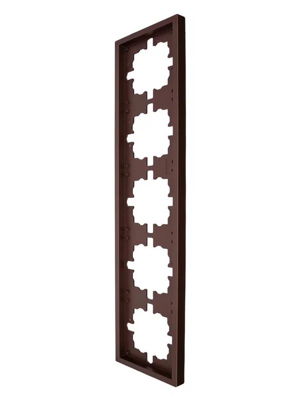  Рамка 5-мест. горизонт. ZIMA шоколад LEZARD 704-7300-150 фото в каталоге от BTSprom.by