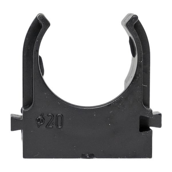  Держатель для труб (клипса) d20мм для монтажн. пистолета черн. (уп.100шт) Plast EKF derjp-z-20-black фото в каталоге от BTSprom.by