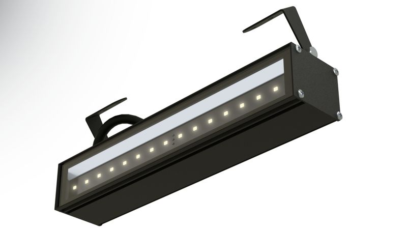 светильник l-line 300/6/д/830/opl/b/230ac ip67 3000к 510лм ral9005 муар ud ledel ln6-132-313-1115-ud от BTSprom.by