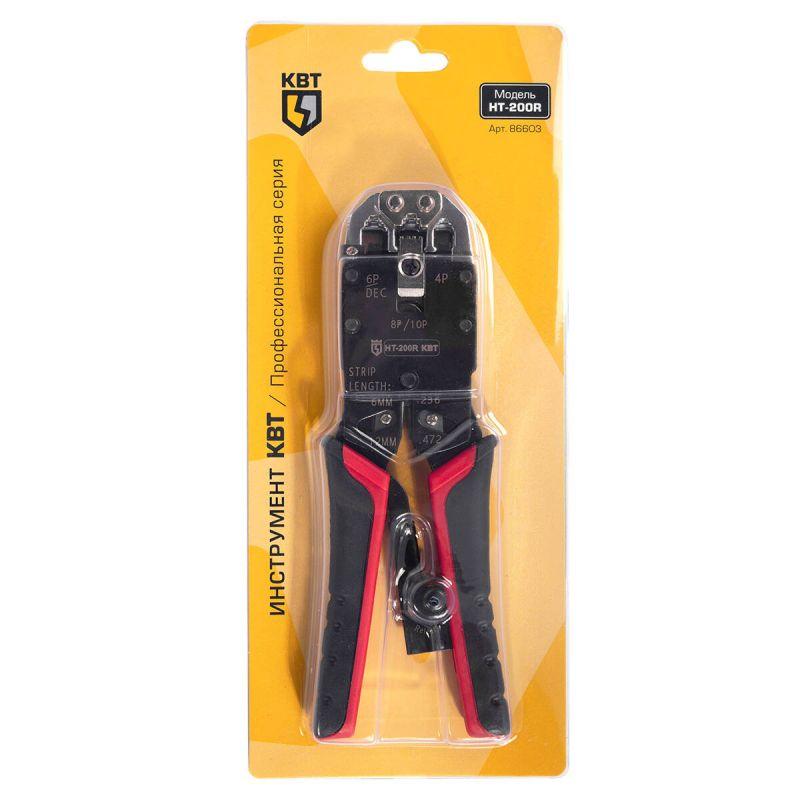 Пресс-клещи для RJ-разъемов HT-200R КВТ 86603 фото в каталоге от BTSprom.by