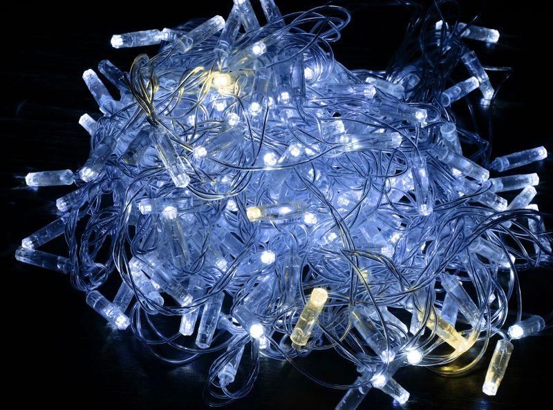гирлянда "нить" 10м 100led бел. ip44 провод прозр. 230в мерцание транзит iek lgdu121-2-100-10-t-s-44 от BTSprom.by