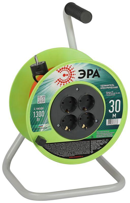 удлинитель на катушке 4х30м с заземл. rp-4e-3х0.75-30m пвс 3х0.75 эра б0056097 от BTSprom.by