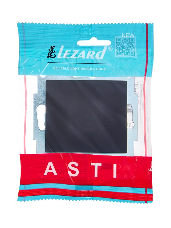  Выключатель 1-кл. 1п СП ASTI 10А IP20 механизм черн. бархат LEZARD 7081-4288-100 фото в каталоге от BTSprom.by