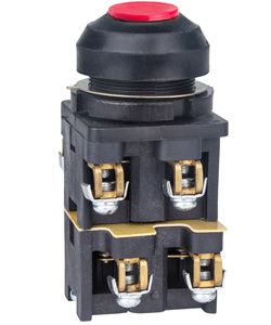 выключатель кнопочный ке-082 у2 исп.6 3но цилиндр 10а ip54 660в красн. электротехник et529360 от BTSprom.by