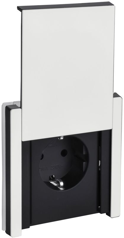 розетка 1-м сп forte&piano fp221m 16а ip44 с заземл. защ. шторки с крышкой винтовое крепление бел. iek fp-r16-16-44-m-k01 от BTSprom.by