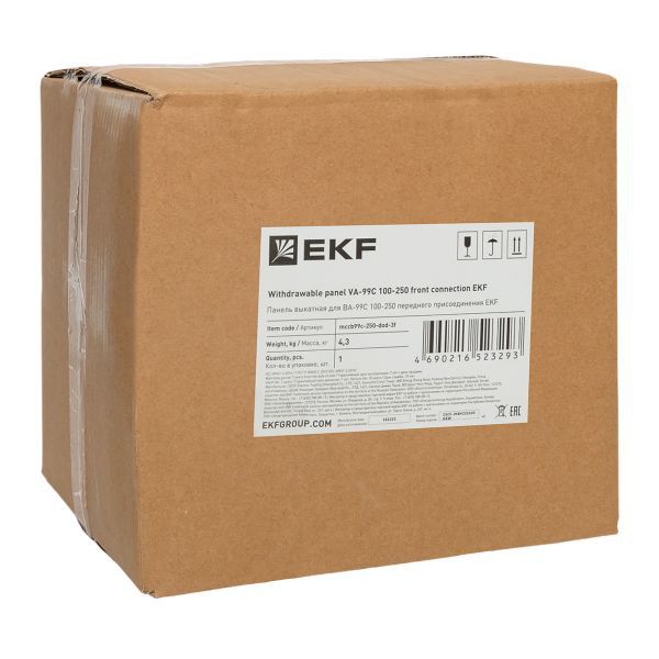  Панель выкатная для ВА-99C 100-250 передн. присоед. EKF mccb99c-250-dod-3f фото в каталоге от BTSprom.by