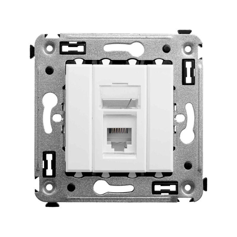розетка телефонная 1-м сп avanti "белое облако" rj12 dkc 4400313 от BTSprom.by