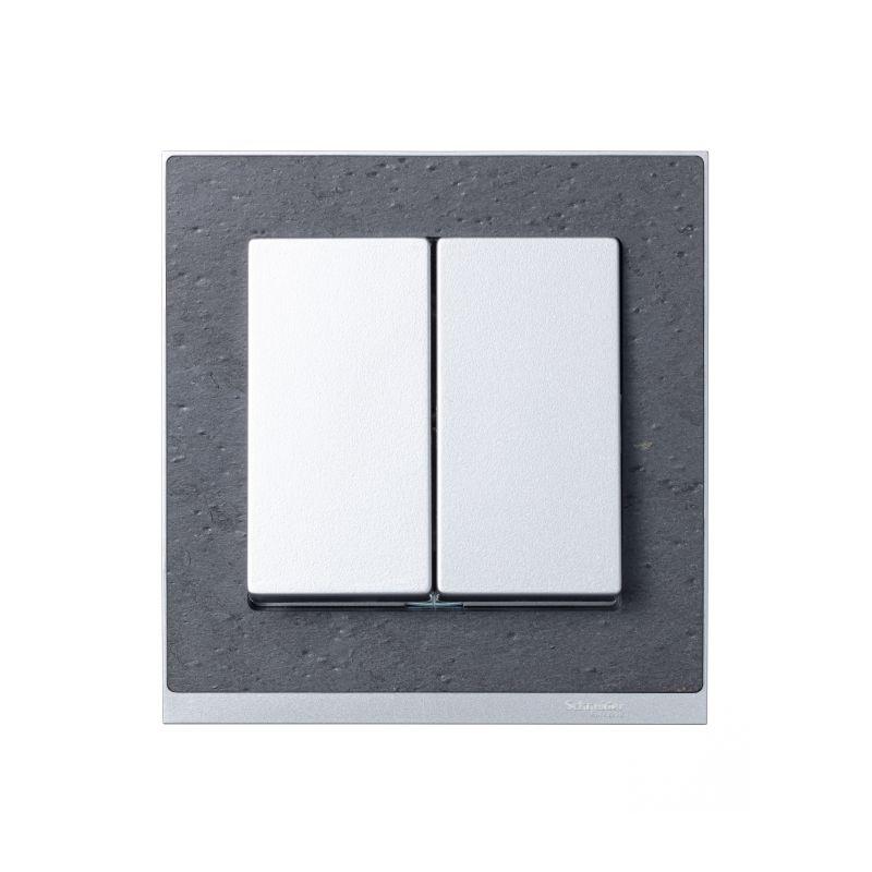  Клавиша 2-м Merten алюм. SchE MTN433560 фото в каталоге от BTSprom.by