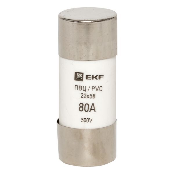  Вставка плавкая цилиндрическая ПВЦ 22х58 80А EKF pvc-22x58-80 фото в каталоге от BTSprom.by