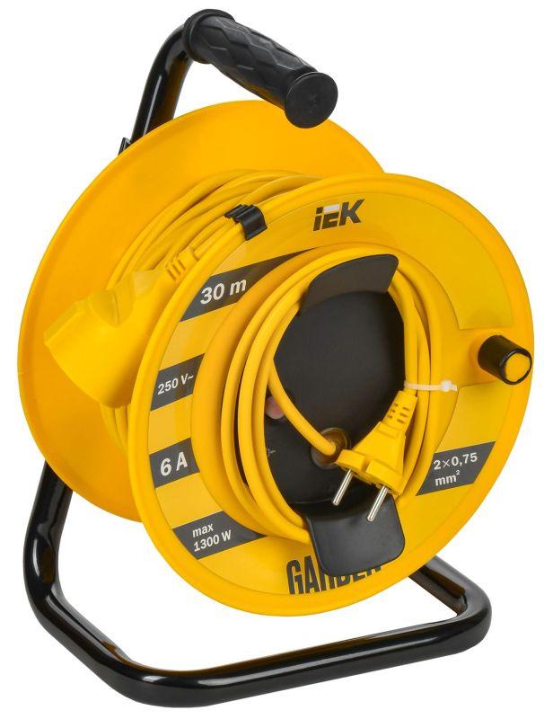 удлинитель на катушке 1х30м garden ук30 2p 2х0.75кв.мм iek gd-kp40-06-01-30 от BTSprom.by