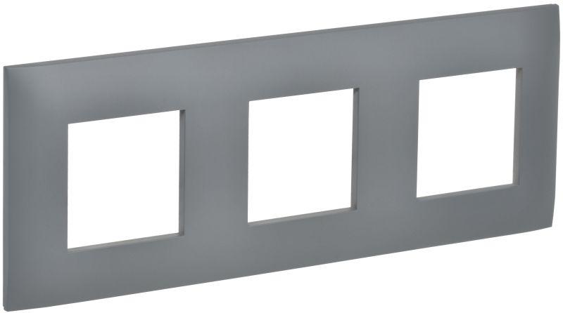 рамка 3-м skandy sk-f03gr сер. iek sk-m32-k03 от BTSprom.by
