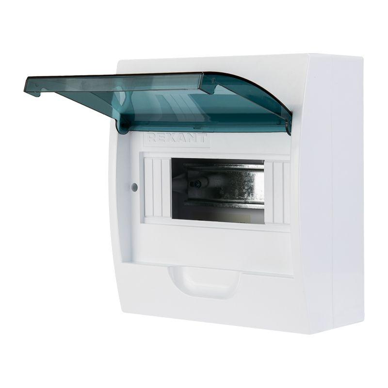  Бокс ЩРН-П-8 IP41 пластик. бел. Rexant 11-0308 фото в каталоге от BTSprom.by