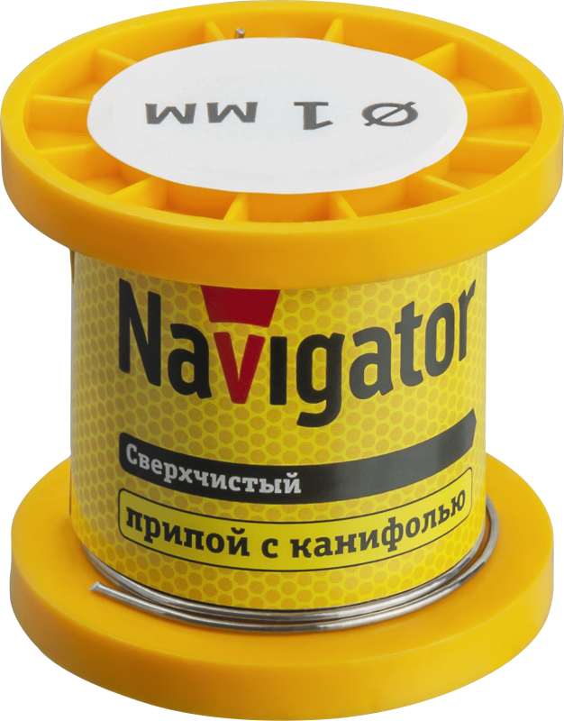 припой 93 079 nem-pos02-63k-1-k50 (пос-63; катушка; 1мм; 50 г) navigator 93079 от BTSprom.by
