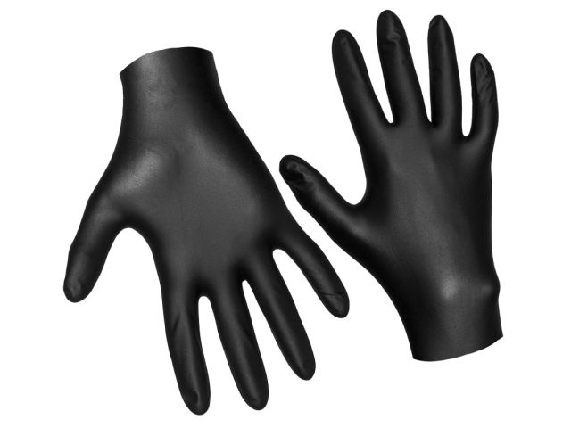 перчатки нитриловые ультрапрочные, р-р 10/xl черные, (уп. 100 шт.), jeta safety jsn910 от BTSprom.by