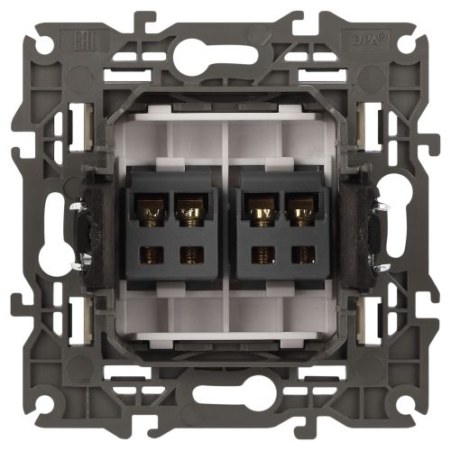  Розетка аудио 2мод. 14-3112-02 Elegance сл. кость ЭРА Б0034327 фото в каталоге от BTSprom.by