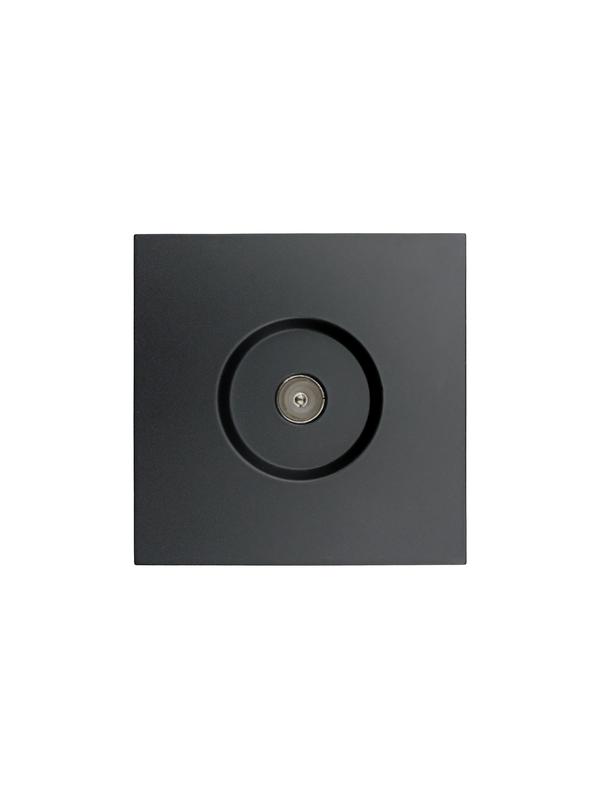  Розетка ТВ оконечная СП ZIMA IP20 черн. бархат LEZARD 704-4288-130 фото в каталоге от BTSprom.by