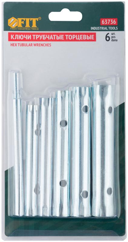  Набор ключей трубчатых 6шт ( 8-17мм ) FIT 63736 фото в каталоге от BTSprom.by