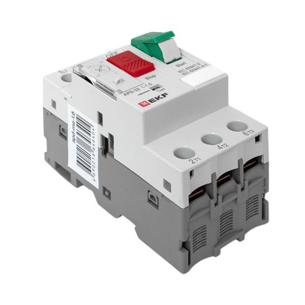  Выключатель автоматический для защиты двигателя АПД-32 1.0-1.6А EKF apd-me-1.6 фото в каталоге от BTSprom.by