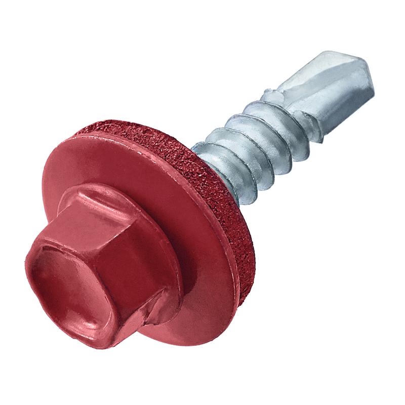 саморез кровельный 4.8х35 ral 3011 корич./красн. (коробка) (уп.60шт) стройметиз 2100034 от BTSprom.by