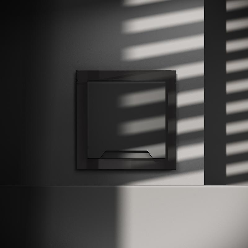  Розетка 1-м СП S70 16А с заземл. защ. шторки + крышка механизм черн. матов. Voltum VLS040308 фото в каталоге от BTSprom.by