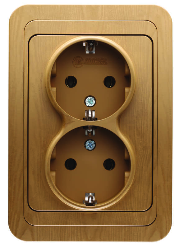 розетка 2-м сп mimoza 16а ip20 с заземл. дуб makel 24282 от BTSprom.by розетка 2-м сп mimoza 16а ip20 с заземл. дуб makel 24282 от BTSprom.by