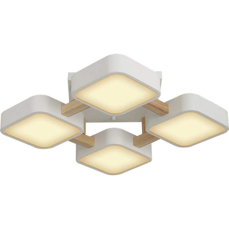  Люстра светодиодная SCANDIA 56Вт 465х465х120мм 19кв.м потолочная 3 режима бел./дерево Ritter 52072 6 фото в каталоге от BTSprom.by