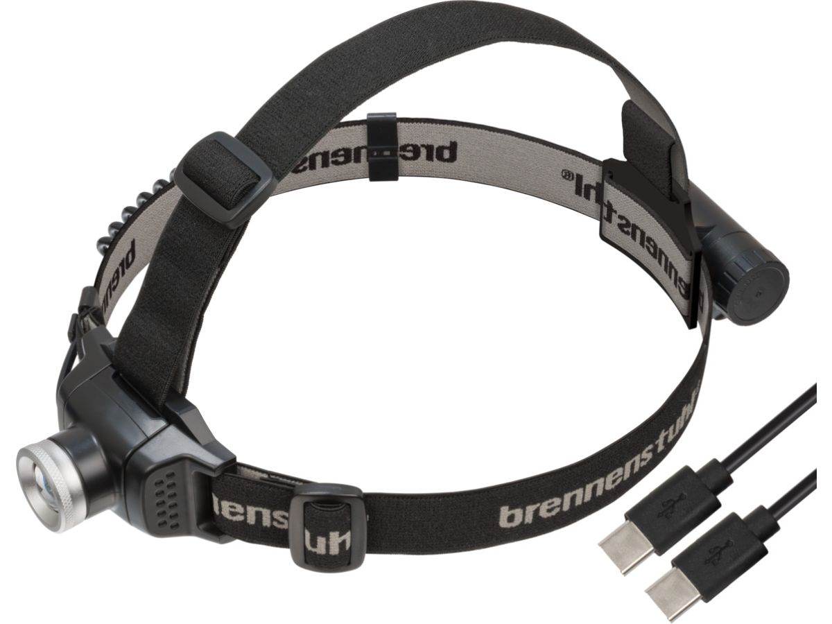  Фонарь налобный светодиодный аккум. LuxPremium LED KL 251 AF Brennenstuhl (IP44, 250Лм, USB Type-C кабель в комплекте) 1177300010 фото в каталоге от BTSprom.by