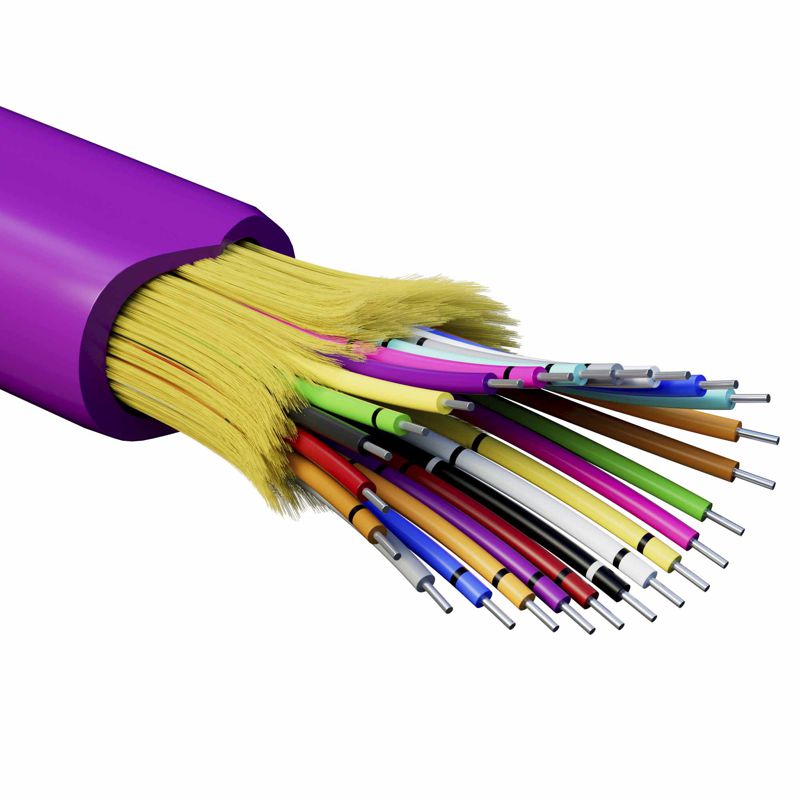 кабель волоконно-оптический распределит. нг(а)-hfltx 24 ов категория om4 (g.651.1) плотный буфер 0.4кн арамидные упрочняющие нити для внутр. прокл. бараб. 2000м dkc rndt4c24mg03 от BTSprom.by