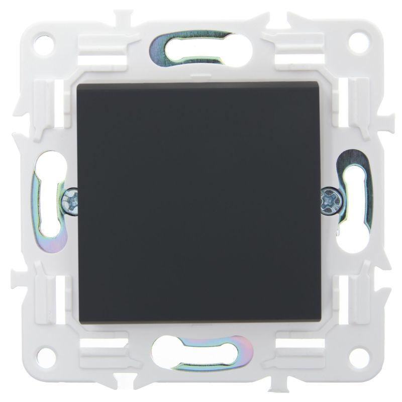  Выключатель 1-кл. SKANDY 10А SK-V01G графит IEK SK-V10-0-10-K53 фото в каталоге от BTSprom.by