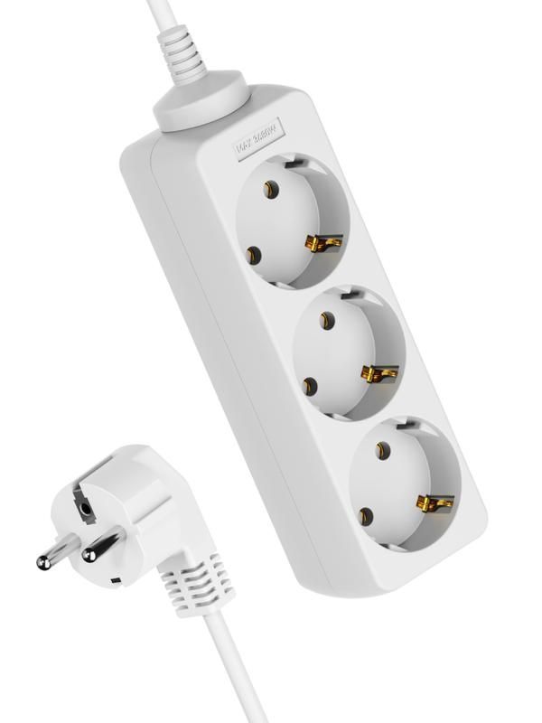 удлинитель 3х5м с заземл. 16а ip20 пвс 3х1 космос yksm5m-3g-z(k) от BTSprom.by
