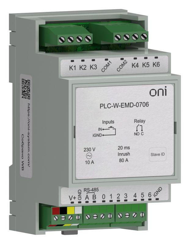 расширение коммутирующее 7 di 6 do макс. п. ток 80а плк w. oni plc-w-emd-0706 от BTSprom.by