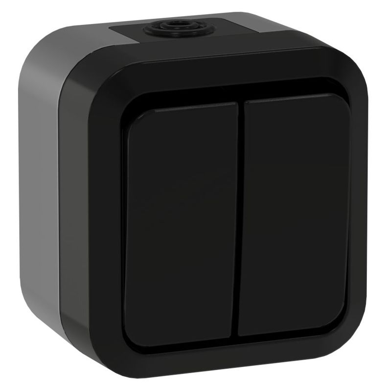 выключатель проходной 2-кл. оп tors ts125 10а ip55 графит iek ts-v22-0-10-55-k53 от BTSprom.by