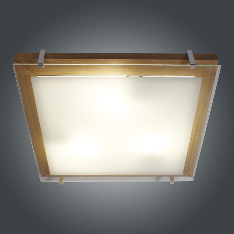  Светильник НПБ 09-3х40-003 "Полесье" 400х400 М97 бел. /корпус сосна /держатель хром (инд. упак.) Элетех 1005205893 фото в каталоге от BTSprom.by